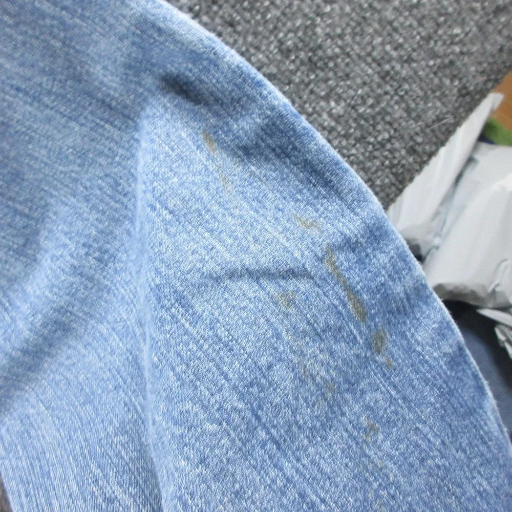 Ariat FR M4 Jeans Mens 30x30 Blue Relaxed Bootcut Distressed Denim Workwear